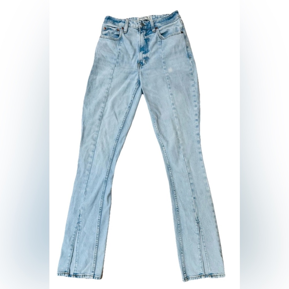 Abercrombie & Fitch The Skinny High Rise Jeans 25/0r Distressed Classic Casual
